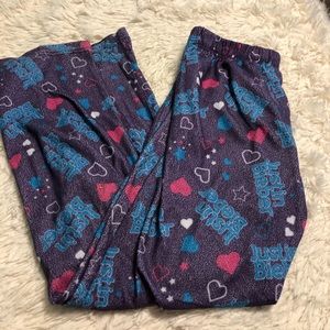 Vintage Y2K Women’s Justin Bieber Purple Pajama Pants Fits like S/M
